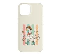 Western Goose Chapeau de Cowboy Bottes drôles Oies Silly Bird Lover Coque pour iPhone 14