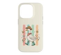 Western Goose Chapeau de Cowboy Bottes drôles Oies Silly Bird Lover Coque pour iPhone 14 Pro