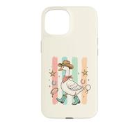 Western Goose Chapeau de Cowboy Bottes drôles Oies Silly Bird Lover Coque pour iPhone 15