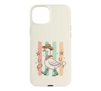 Western Goose Chapeau de Cowboy Bottes drôles Oies Silly Bird Lover Coque pour iPhone 15 Plus