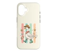 Western Goose Chapeau de Cowboy Bottes drôles Oies Silly Bird Lover Coque pour iPhone 16