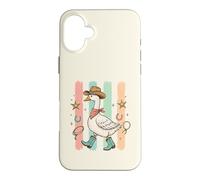 Western Goose Chapeau de Cowboy Bottes drôles Oies Silly Bird Lover Coque pour iPhone 16 Plus