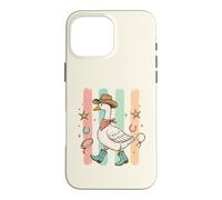 Western Goose Chapeau de Cowboy Bottes drôles Oies Silly Bird Lover Coque pour iPhone 16 Pro Max