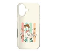 Western Goose Chapeau de Cowboy Bottes drôles Oies Silly Bird Lover Coque pour iPhone 17
