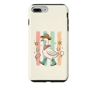 Western Goose Chapeau de Cowboy Bottes drôles Oies Silly Bird Lover Coque pour iPhone 7 Plus/8 Plus