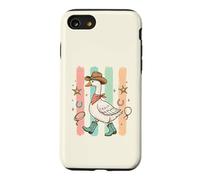 Western Goose Chapeau de Cowboy Bottes drôles Oies Silly Bird Lover Coque pour iPhone SE (2020) / 7/8