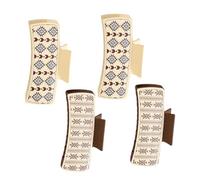 Western Hair Claw Clips, 4x Western Hair Clips, Non-Slip Pu Leather Jaw Clips, Large Clips For Women, Strong Grip Hair Catch, Hair Accessories For Long Hair, Perfect For Styling And Secure Hold