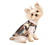 Western Icons Pet T-shirt respirant sans manches L pour petits chiens et chats Doux, léger, élégant