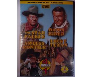 Western John Wayne Classics- 4 Movies- The Star Packer/Dawn Rider/Lawless Frontier/Lucky Texan