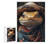 Western Lizard with Hat Puzzle 1000 Pièces Educa Jouet en Bois Cadeau Unique Décoration Intérieure Jeu Éducatif Challenge Toy Adultes Et Enfants À Partir De 14 Ans 300 PCS