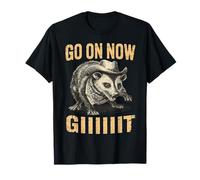 Western Opossum Vintage Country Possum Rodéo Go On Now Git T-Shirt