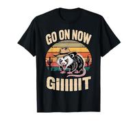 Western Opossum Vintage Country Possum Rodéo Go On Now Git T-Shirt