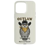 Western Owl Cowboy Night Watch Country Coque pour iPhone 15 Pro Max