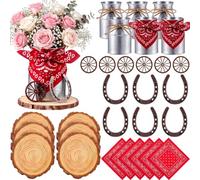 Western Party Centre de table rustique Accent Fournitures décoratives | Centre de table sur le thème des cow-boys pour ferme, maison, appartement, restaurant, pub, anniversaires, mariages
