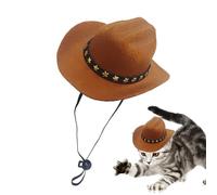 Western Pet Cap - Chapeau Miniature, Accessoire D'origine | Complément Décoratif Léger Avec Le Design Du Cow-boy Utilisé Pendant Les Fêtes À Thème, Les Événements D'Halloween, Les Promenades En Air Li
