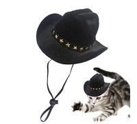Western Pet Cap - Chapeau Miniature, Accessoire D'origine | Complément Décoratif Léger Avec Le Design Du Cow-boy Utilisé Pendant Les Fêtes À Thème, Les Événements D'Halloween, Les Promenades En Air Li