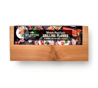 Western Red Cedar Lot de 8 planches à griller XL 17,8 x 38,1 cm - Ajoute une saveur fumée - Facile à utiliser - S'adapte au filet de saumon entier