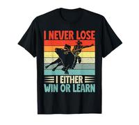 Western Rider I Never Lose Win Or Learn Cowgirl Rodeo T-Shirt
