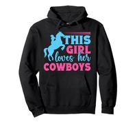 Western Rider This Girl Loves Her Cowboys Cowgirl Rodeo Sweat à Capuche