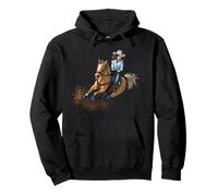Western Riding Girl Horse Country Barrel Racing Sweat à Capuche
