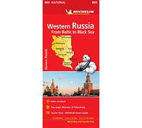 Western Russia - Michelin National Map 805: Map