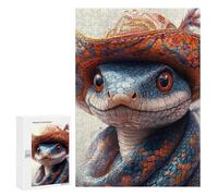 Western Snake Hat Art Puzzle 1000 Pièces Educa Jouet en Bois Cadeau Unique Décoration Intérieure Jeu Éducatif Challenge Toy Adultes Et Enfants À Partir De 14 Ans 300 PCS