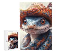 Western Snake Hat Art Puzzle 1000 Pièces Educa Jouet en Bois Cadeau Unique Décoration Intérieure Jeu Éducatif Challenge Toy Adultes Et Enfants À Partir De 14 Ans 1000 PCS