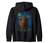 Western Starry Night Cowboy Rodéo Bull Sweat à Capuche