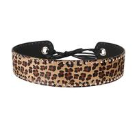 Western Street Wear Ceinture pour femme Rivet clouté Corset Pantalon Pull Hot Girl Decorative Nightclub Street Belt, imprimé léopard, taille unique