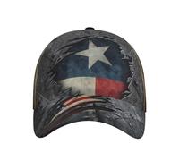 Western Texas Wild West Cowboy Drapeau du Texas Drapeau Américain des États-Unis Le Patriote des Unisexe Casquette-Hip Hop Mode Strapback Cap Réglable Casquette De Baseball pour Golf Adulte Pêche