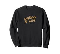 Western & Wild, écriture Minimaliste du sud-Ouest Sweatshirt