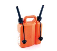 Westfalia Bidon double 3,5 L et 1,5 L - Bidon combiné pratique en Plastique Orange