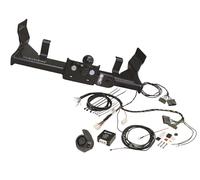 Westfalia Chevalet de remorquage (2 Trous) avec Plaque sphérique pour Isuzu D-Max III (TF) (à partir de 01/2021) - en kit avec kit électrique Westfalia à 13 Broches spécifique au véhicule
