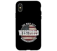 Westfield Massachusetts Drapeau américain Vintage Coque pour iPhone X/XS