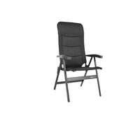 Westfield Noblesse Deluxe & Grande Chaise de Camping Pliable, Ergonomique avec Oreiller, 100% Polyester, Marron foncé, 63-66 x 125-129 x 68 cm, 4,8-5,1 kg, Tube Ovale en Aluminium