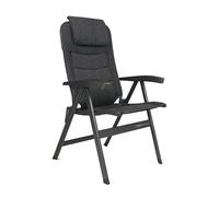 Westfield Outdoors Noblesse Ergofit Chaise Pliante 7 Positions, rembourrée, Polyester, Gris foncé chiné, 68 x 63 x 120 cm, 5,5 kg, Armature DuraLite