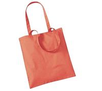 Westford Mill 100% Coton Sac pour La Vie (W101S) - Dames Achats Réutilisable Sac - Corail