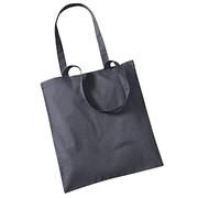 Westford Mill 100% Coton Sac pour La Vie (W101S) - Dames Achats Réutilisable Sac - Gris Graphite