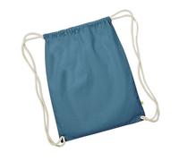 Westford Mill Earthware Organic Sac de gym (13 litres) BC3351 (Taille unique) (Bleu vert)