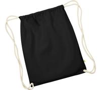 Westford Mill Earthware Organic Sac de gym (13 litres) BC3351 (Taille unique) (Noir)