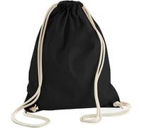 Westford Mill Earthware - Sac avec cordon de serrage (13 litres) (Lot de 2) (Taille unique) (Noir) - UTBC4375 Noir