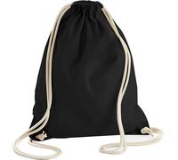 Westford Mill Earthware - Sac avec cordon de serrage (13 litres) (Lot de 2) (Taille unique) (Noir) - UTBC4375 Noir