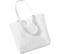 Westford Mill Organic Sac à provisions en coton, 16 litres (2 pièces/paquet) BC4547 (Taille unique) (Blanc)