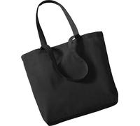 Westford Mill Organic Sac à provisions en coton, 16 litres BC1221 (Taille unique) (Noir)