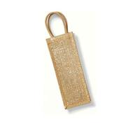 Westford Mill - Sac pour bouteille en toile de jute pailleté W433