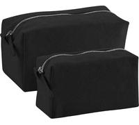 Westford Mill - Sac à cosmétiques, toile RW9110 (11 cm x 21 cm x 11 cm) (Noir)