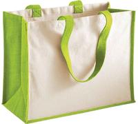 Westford Mill - Sac à provisions "Classic", Jute PC6263 (Taille unique) (Vert pomme)