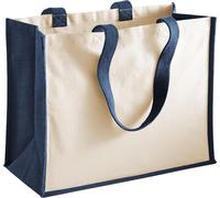 Westford Mill - Sac à provisions "Classic", jute RW10432 (Taille unique) (Bleu marine)