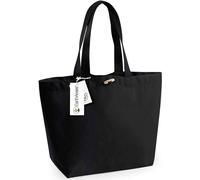 Westford Mill - Sac à provisions "EarthAware Organic Marina" PC4565 (40 cm x 39 cm x 19 cm) (Noir)