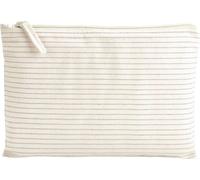 Westford Mill - Sac à rayures en Coton PC6824 (16 cm x 22,5 cm) (Rouge)